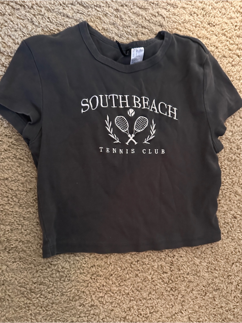 h&m divided grey graphic baby tee